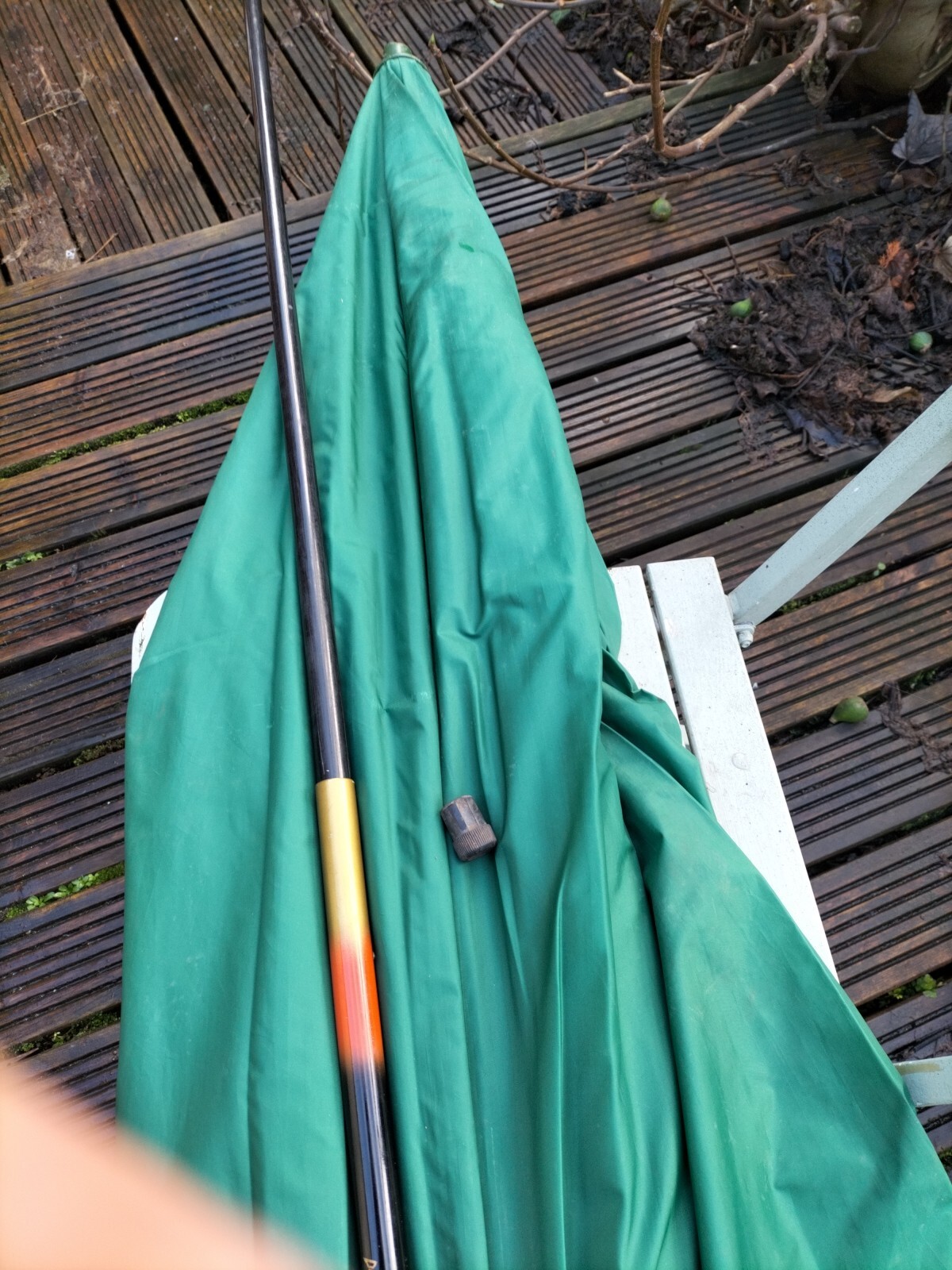 Fox Fishing Brolly Umbrella And Dinsmore Net Handle Fishing Joblot eBay