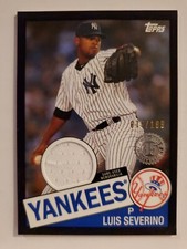 ⚾️ 2020 Topps Luis Severino Black 1985 Topps Relic card 075/199 New York YANKEES