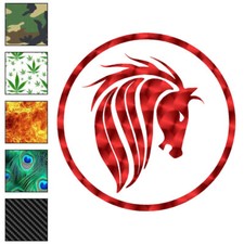 Horse Head, Vinyl Decal Sticker, 40 Patterns  3 Sizes, 6732