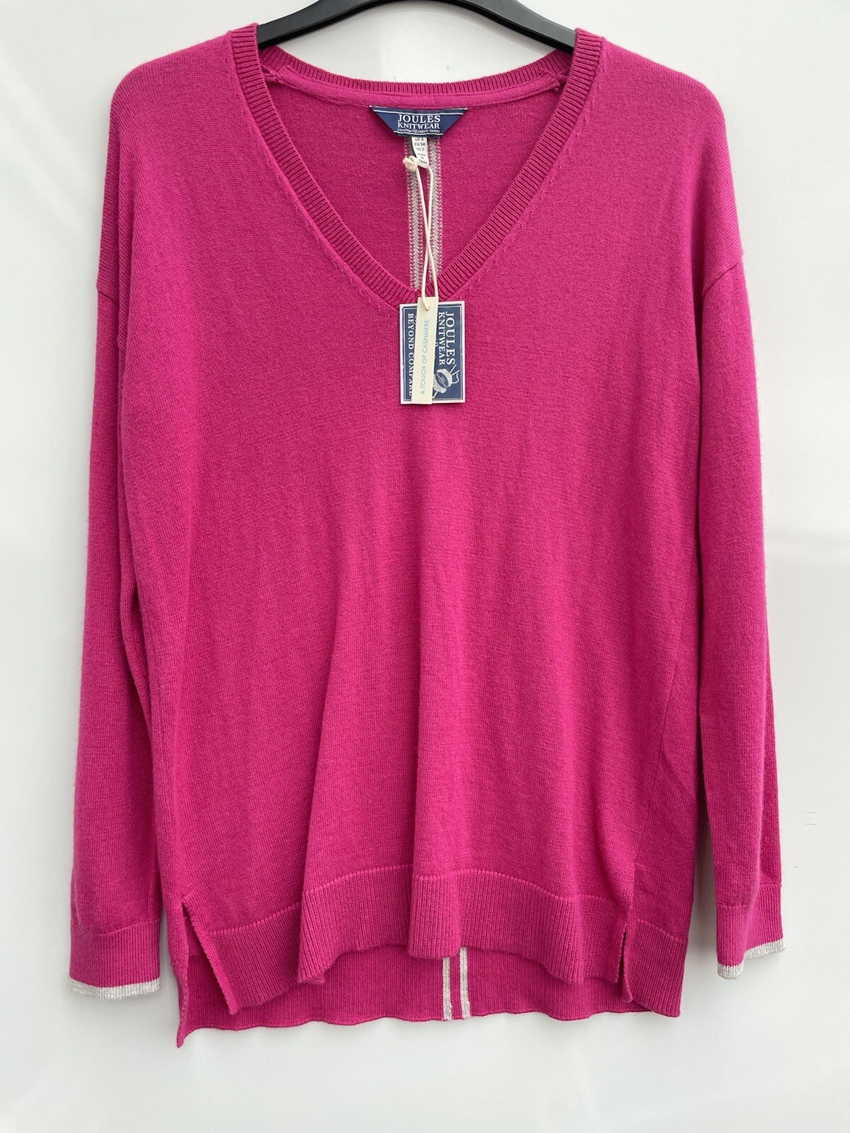 Joules Darwin Wool, Cashmere, Cotton, Viscose Blend Sweater Pink Size 6 BNWT