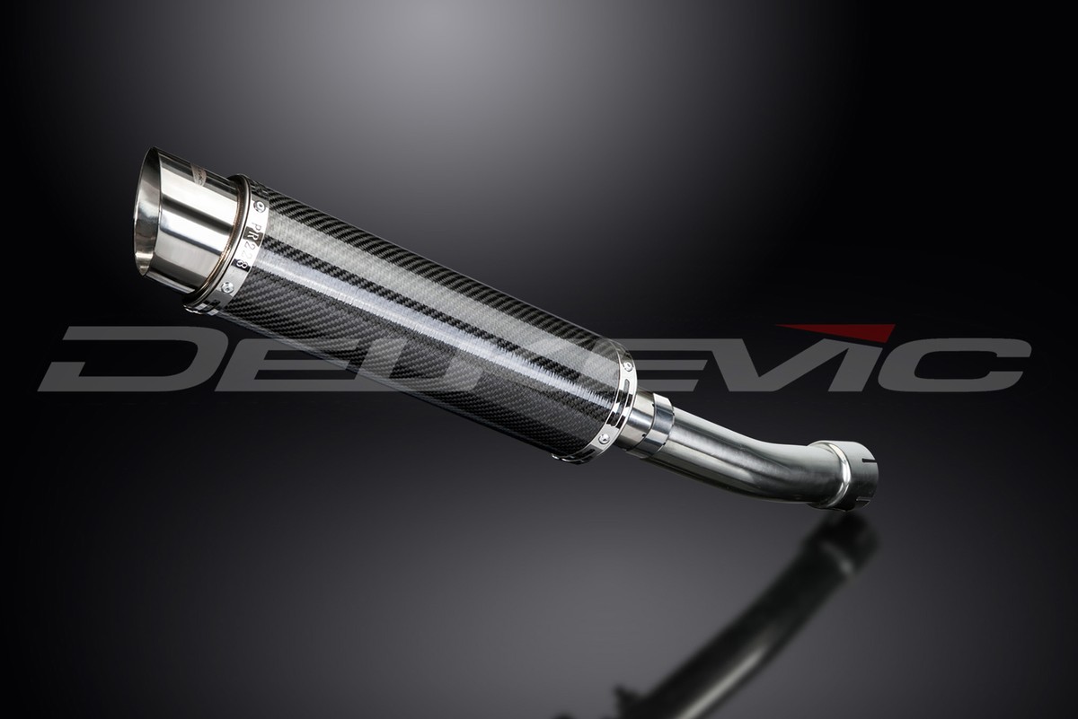 KAWASAKI ZX-9R NINJA (1998-1999) 350MM ROUND CARBON EXHAUST SYSTEM
