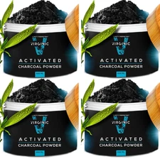 4x Teeth Whitening Activated Charcoal Powder Skin Face Mask Deep Cleansing Scrub