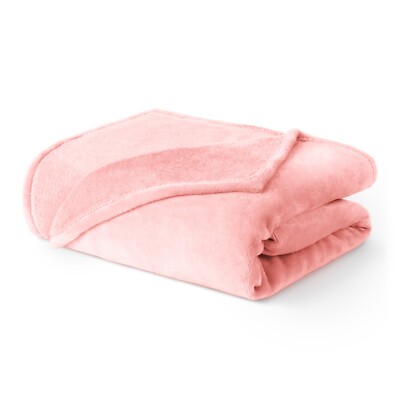 Flanell Vliesdecke super weich werfen warm Bett Couch Mikrofaser Single - ROT
