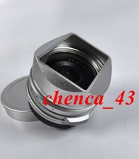 Metal Lens Hood with Cap for Voigtlander 27MM F2 18mm f2.8 Lens Aluminium Alloy