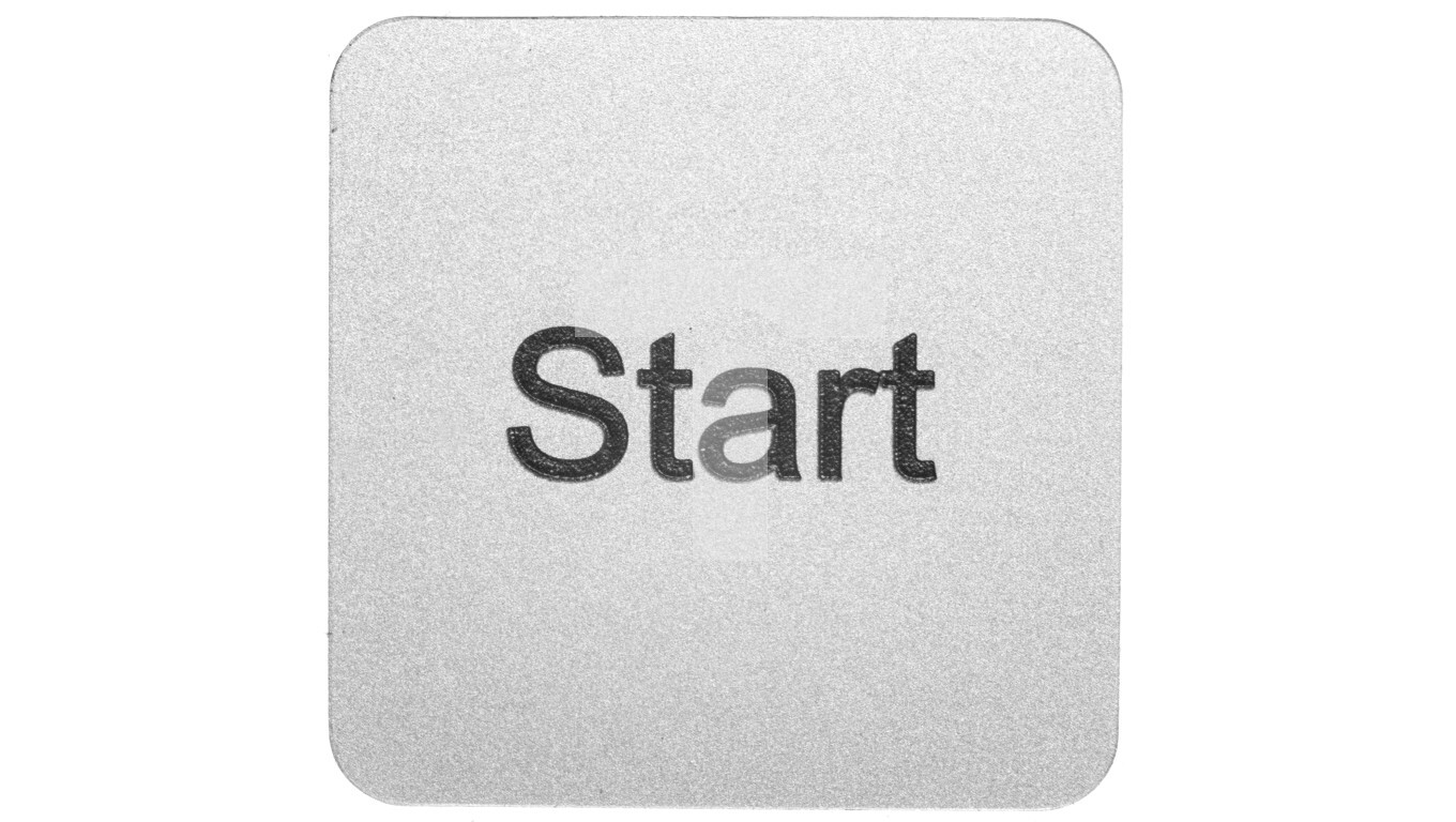 Self-adhesive descriptive label for cassettes 22x22mm silver /START/ Siri /T2UK