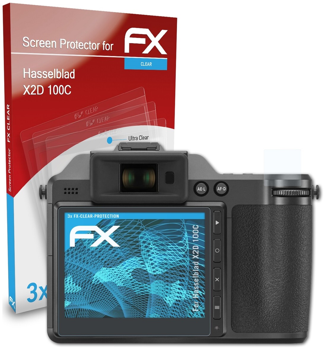 AtFoliX 3x Película Protectora Para Easypix Aquapix W3048 Edge Transparente