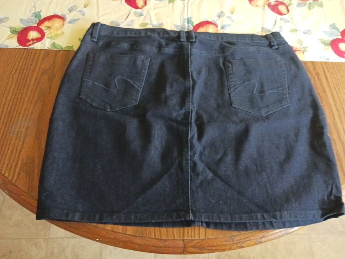 【NONCODE】DUFT POCKET DENIM SKIRT WOMENS VENUS BLACK FIVE POCKET DENIM SKIRT SIZE 20 -- NO