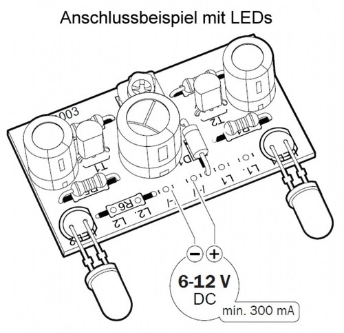 Clignotants clignotants interchangeables 6-16V = max 300mA kit Kemo B003 pour lampes DEL A2069 - Photo 2/6