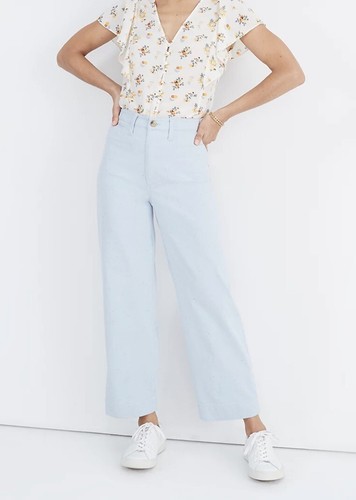madewell Slim Emmett Wide-Leg Crop 