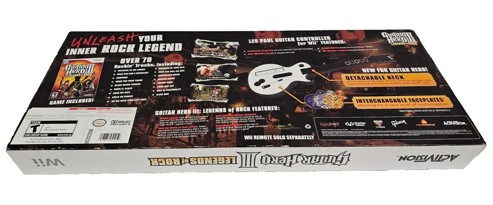 New Sealed Guitar Hero III Legends of Rock Wireless Les Paul Bundle Nintendo Wii - Image 4 of 4
