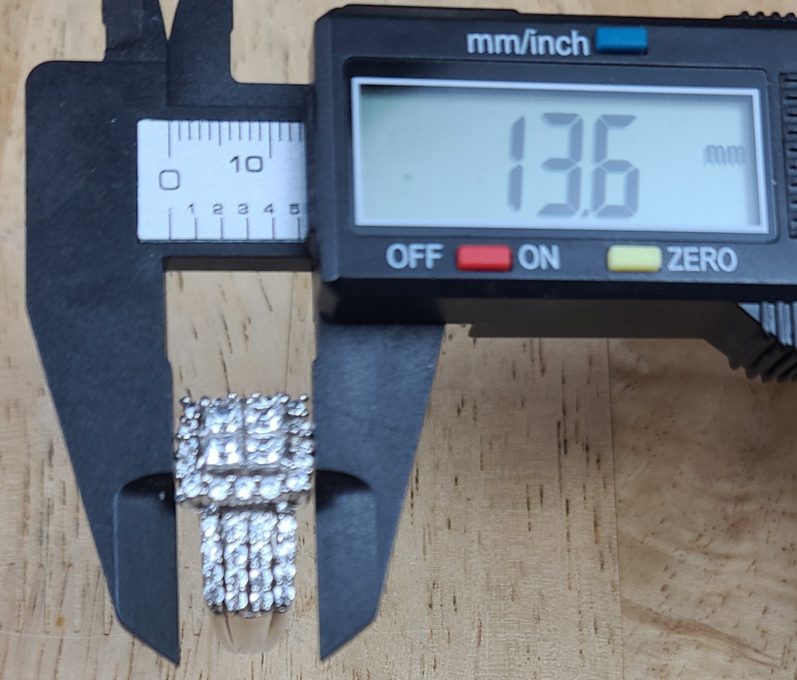 Sterling 925 Solid Silver Iced Cluster Cushion En… - image 21