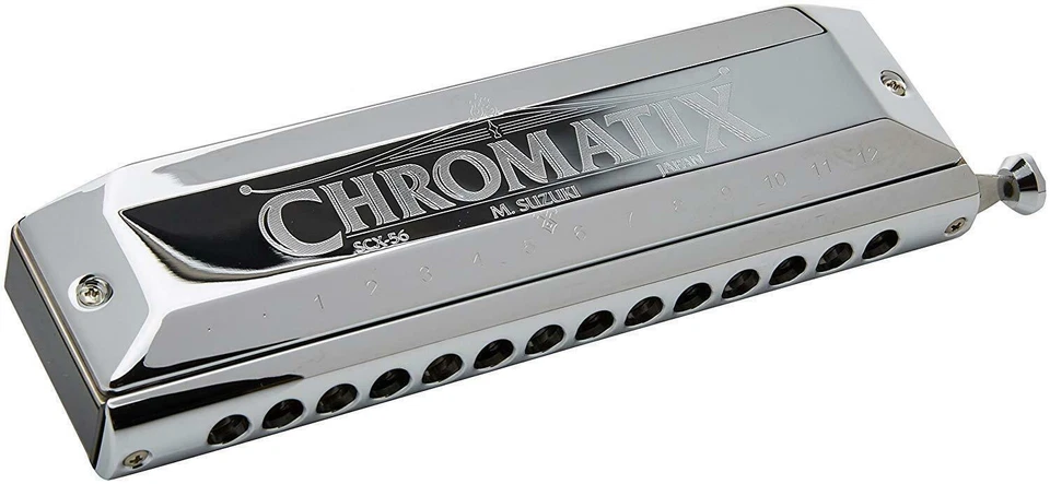 SUZUKI SCX-56 Chromatix Series Standard Harmonica C 14 Hole NEW - Image 3 of 4