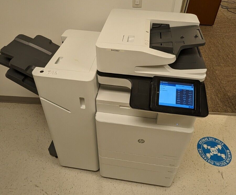 HP Color LaserJet Managed MFP E87640 Business Fax Printer Finisher 66K