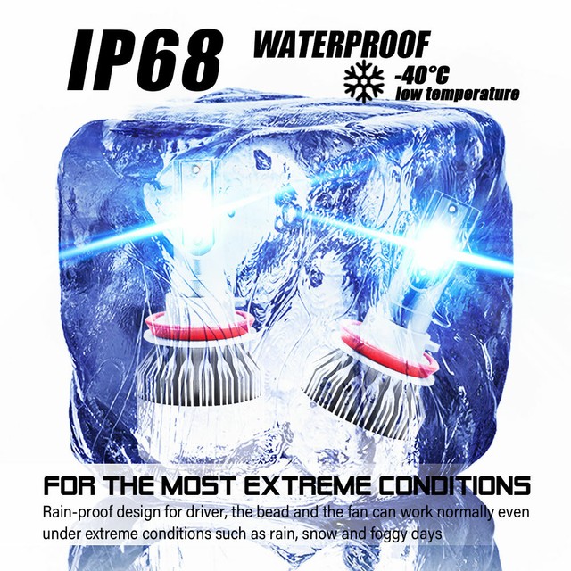 Combo LED Headlight Bulb Kit High Low Fog Lights Fit for Toyota Tundra