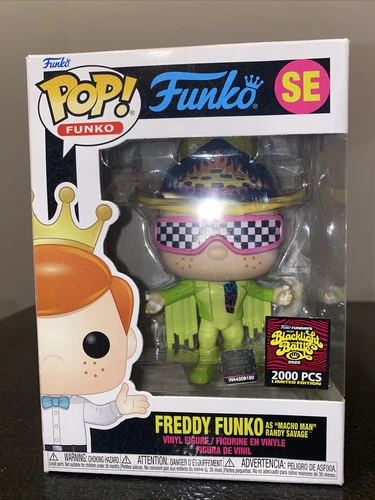 2022 SDCC Funko Fundays: Funko Pop! Freddy as Macho Man Randy Savage LE 2000 WWE