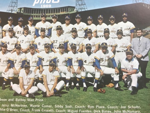 🔥RARE 1969 Seattle Pilots Team Photo Sicks' Stadium Avis Promo Mint Mariners 🔥 - Picture 5 of 10