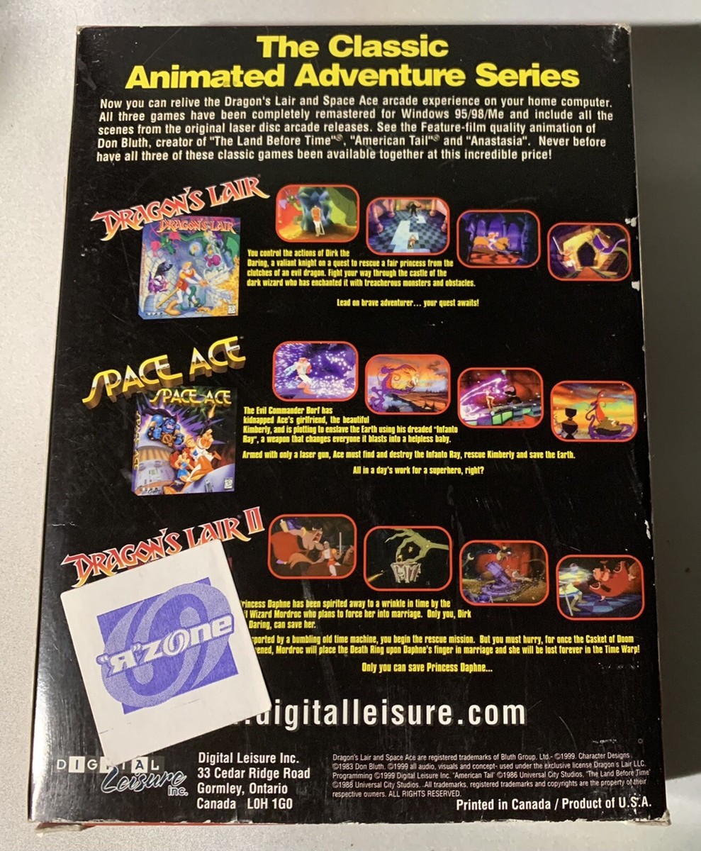 DRAGON'S LAIR SPACE ACE アーケードゲーム パンフレット Space Ace