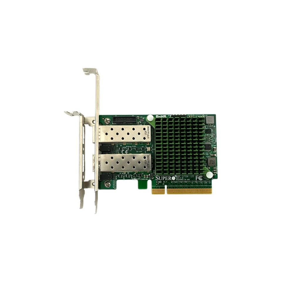 New 10GB SFP+ Dual Port Supermicro NIC Ethernet X520-DA2 Chipset Both Bracket - Image 3 of 4