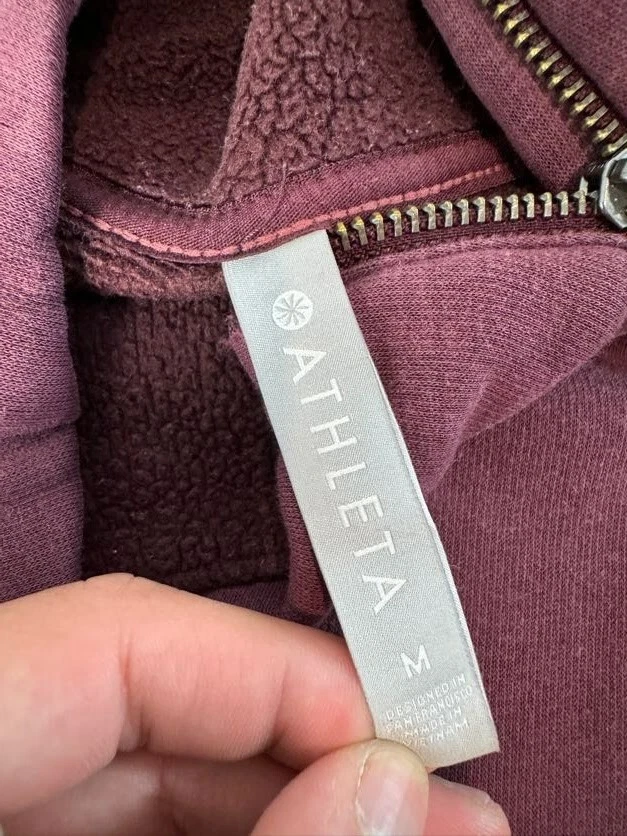 athleta asymmetrical activewear long sleeve zip mock neck shirt
