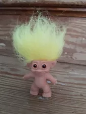 Troll Doll 3" Uneeda Doll Co Yellow Hair