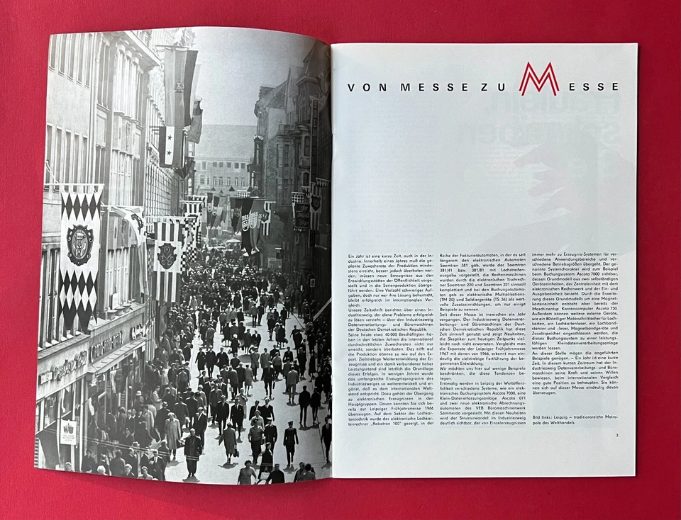 DDR Broschüre zu Messe Leipzig 1967 buero technica Schreibmaschine    ( F23062 - Bild 2 von 4