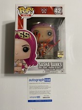 Sasha Banks Signed "WWE" Funko Pop Autograph rare ACOA
