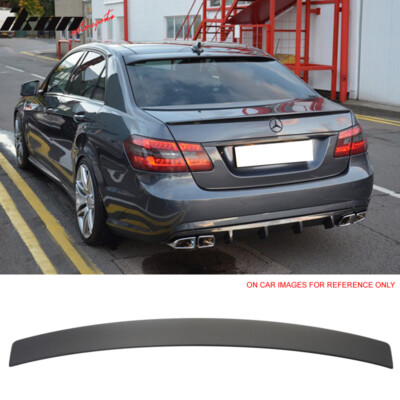 Fits 10-16 Benz W212 E-Class Sedan L Style Matte Black Rear Roof Spoiler Wing