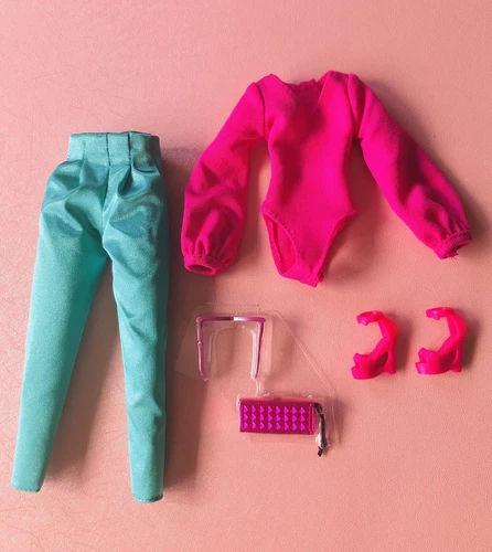 Barbie Signature Looks # 19 Mix & Match Partial Pink & Turquoise Doll Outfit