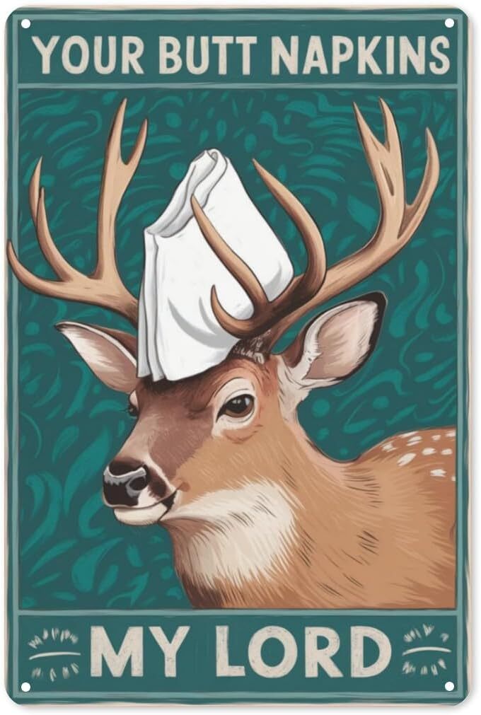 Alaska Humor Tin Sign 8x12 Inch Rustic Metal Wall Decor for Cabin Bathroom Lodge