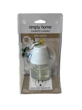 Yankee Candle Simply Home Soft Cotton Plug In RETIRED 2010 NEW FACTORY SEALED