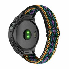 Image of Elastic Nylon Loop Watc Strap Band For Garmin 7 7S 7X 6 6X 6S Pro 5 5X 5S 3 3HR