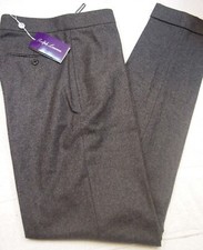 Ralph Lauren Purple Label Wool Tailored Fit Grey Pants NWT Size 2 28 x 34 1290