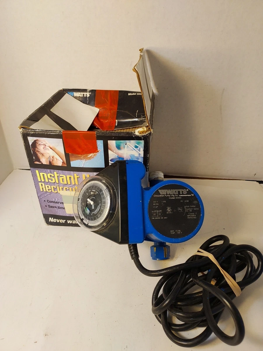 WATTS 500800 Hot Water Recirculating System With Built-In Timer PUMP ONLY |  eBay