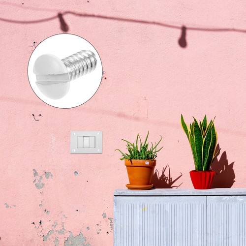 200 Pcs Paint Screws Wall Plate White Breaker Panel Cover Covers Outlet Parts - Bild 7 von 12