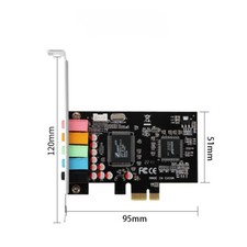 Desktop built-in PCIe 5.1 channel computer built-in game PCI-E sound card
