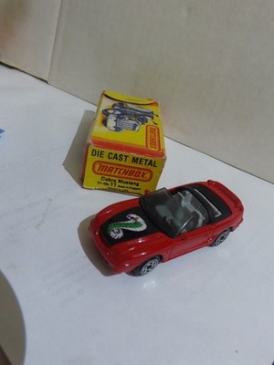Matchbox Red Cobra Mustang  MB 11  Mint with Box