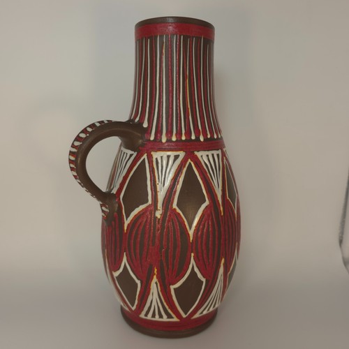 Vase Krug Vintage Keramik von der Trenck Kellinghusen 29cm Mid Century Pottery - Bild 2 von 7