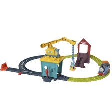 "Set Trenino Thomas da 18 Pezzi con Pista a Pile – Include Thomas, Carly la Gru 