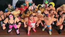 Vintage 1990s WWF Hasbro Titan Sports Wrestling Action Figurines