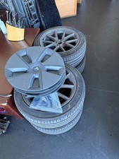 4 2019-2023 MK1 TESLA MODEL 3 18" USED ALLOY WHEEL WITH NEW MICHELIN PILOT TYRES