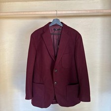 Uniqlo +J Jil Sander Wool-Cashmere Oversized Blazer Men’s L Red