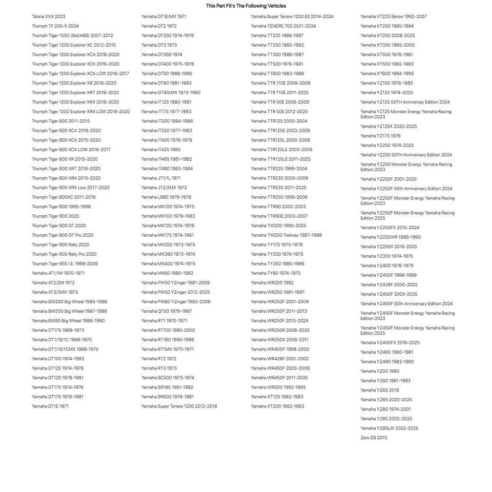 Tusk Skid Plate Foam 2" x 8" x 10" For HUSQVARNA WXE 250 1990-1992,1994-1996 Foto 4 de 4