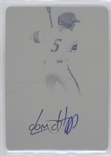 2015 Leaf Ultimate Draft Big Hitters Printing Plate Yellow 1/1 Ian Happ Auto 0af