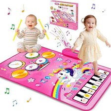 Baby Musical Mat Toy Piano Drum Touch 1 Year Old