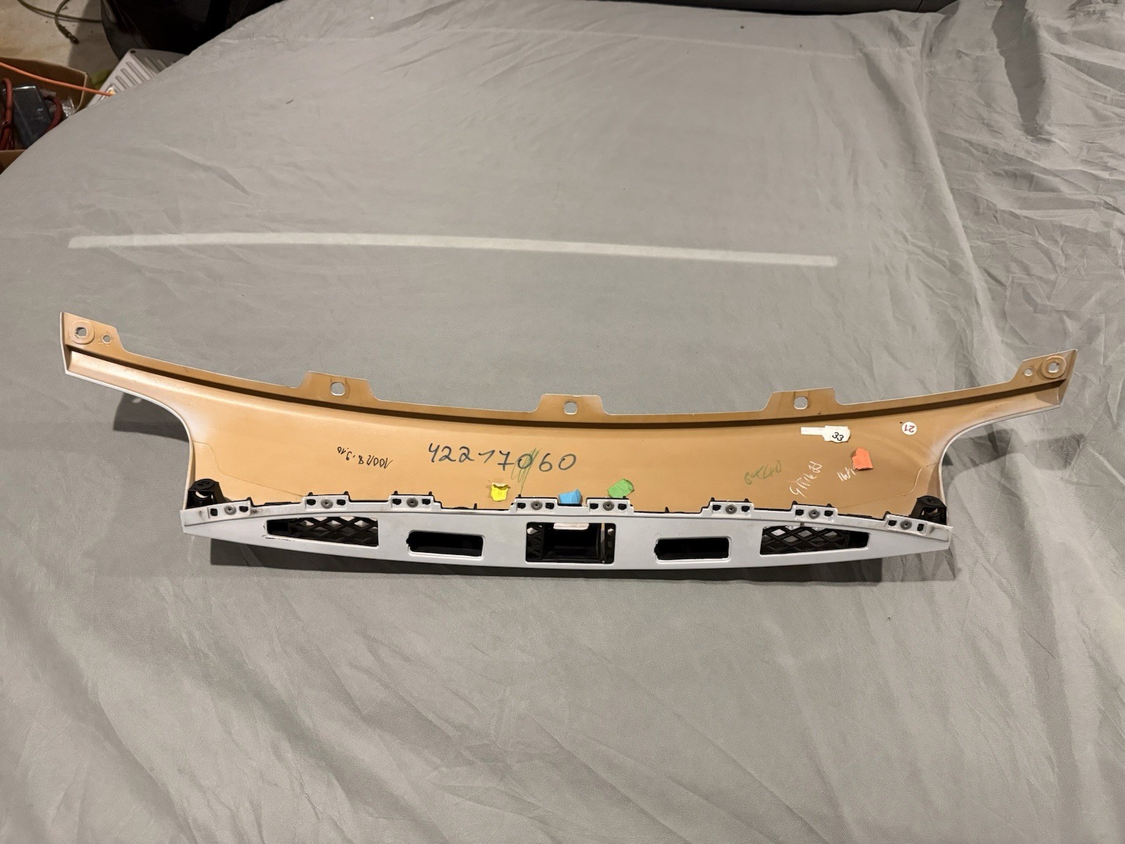 2012 AUDI R8 REAR UPPER COVER PANEL SUZUKA GREY OEM 420 807 649 C  NARDO