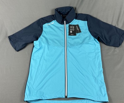 Galvin Green Golf Jacket Rain Wind Livingston SS Small Aqua Navy NWT MSRP $249