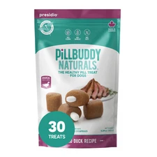 Pill Buddy Naturals Grilled Duck Recipe Dog Treats Easy Pill Delivery 30 Count