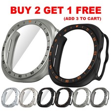 Tempered Glass+Case For Samsung Galaxy Watch Ultra 2 47mm Protective PC Cover