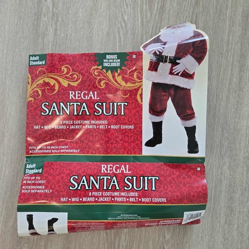 Royal Plush Santa Claus Suit Adult 8pc. Christmas Costume Adult Standard Upto 42 - Picture 2 of 11
