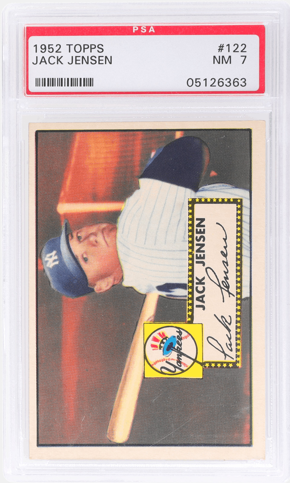 1952 Topps Jack Jensen #122 PSA 7